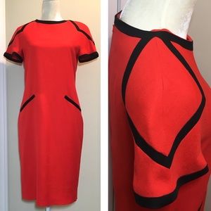 Mint Starington vintage red/black dress 6